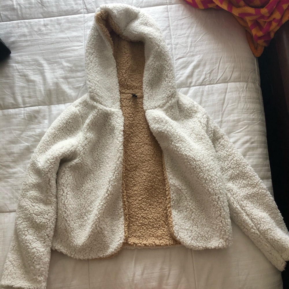 Reversible teddy coat